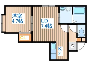 フェリスファミリアⅤの物件間取画像